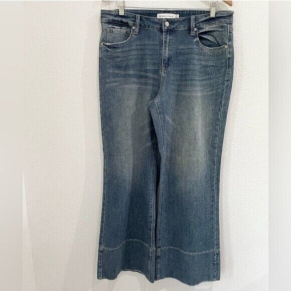 Rebecca Minkoff Denim - Rebecca Minkoff High Rise Wide Leg Jeans Contemporary Boho Western Designer